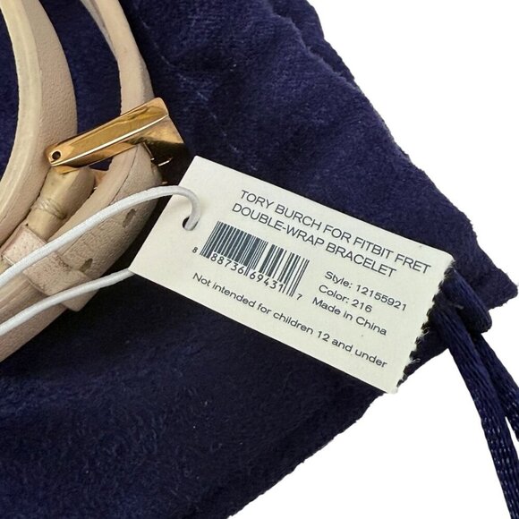 Tory Burch x Fitbit Flex Leather Bracelet Pink Goldtone - Picture 6 of 11